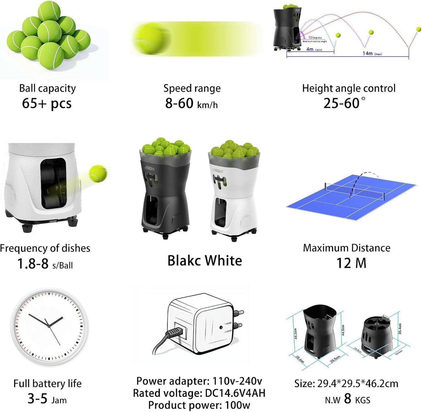 Mini Pro Tennis Ball Machine