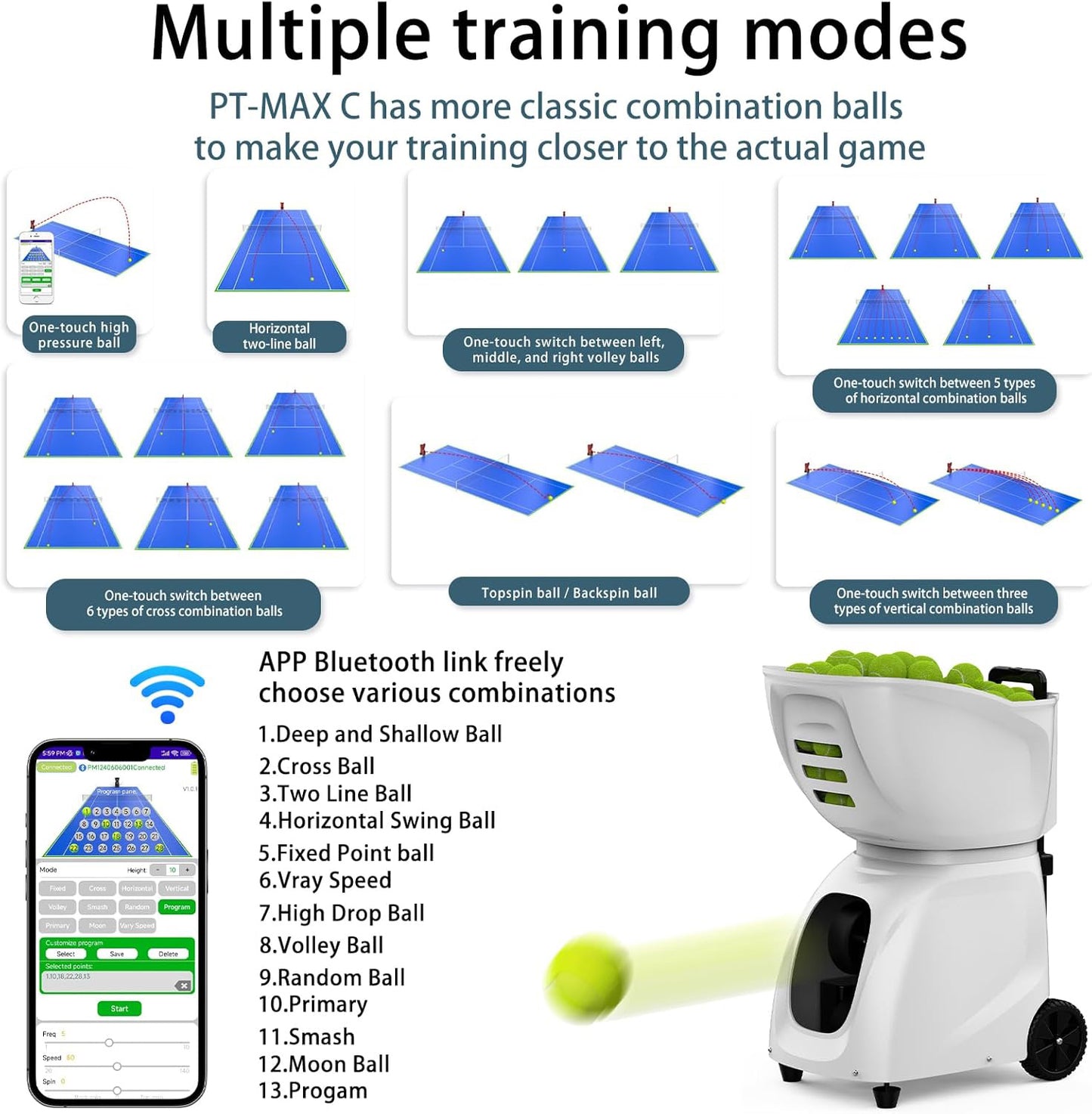 MAX C Professional Tennis Machine