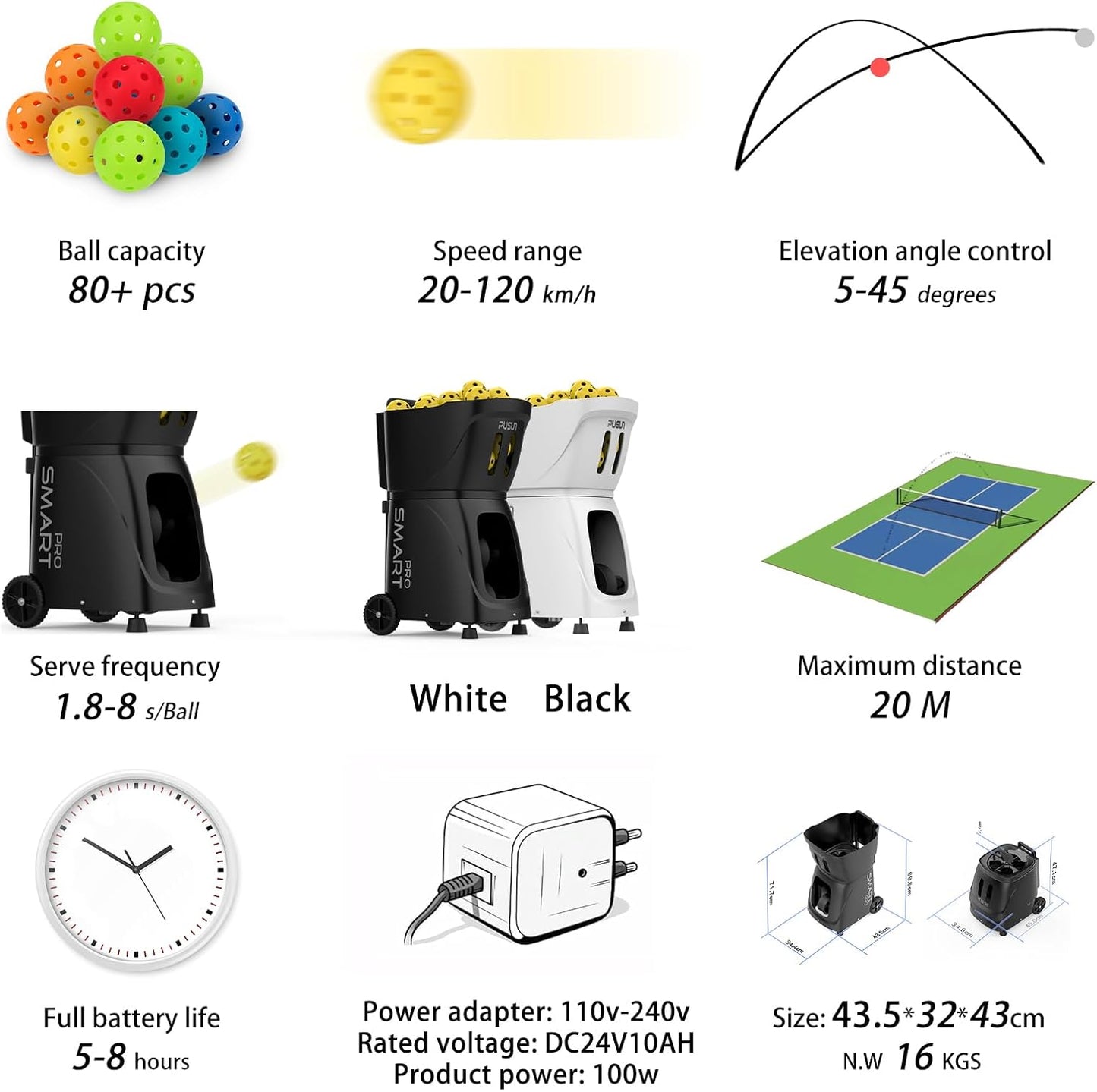 SMART Pro Pickleball Machine
